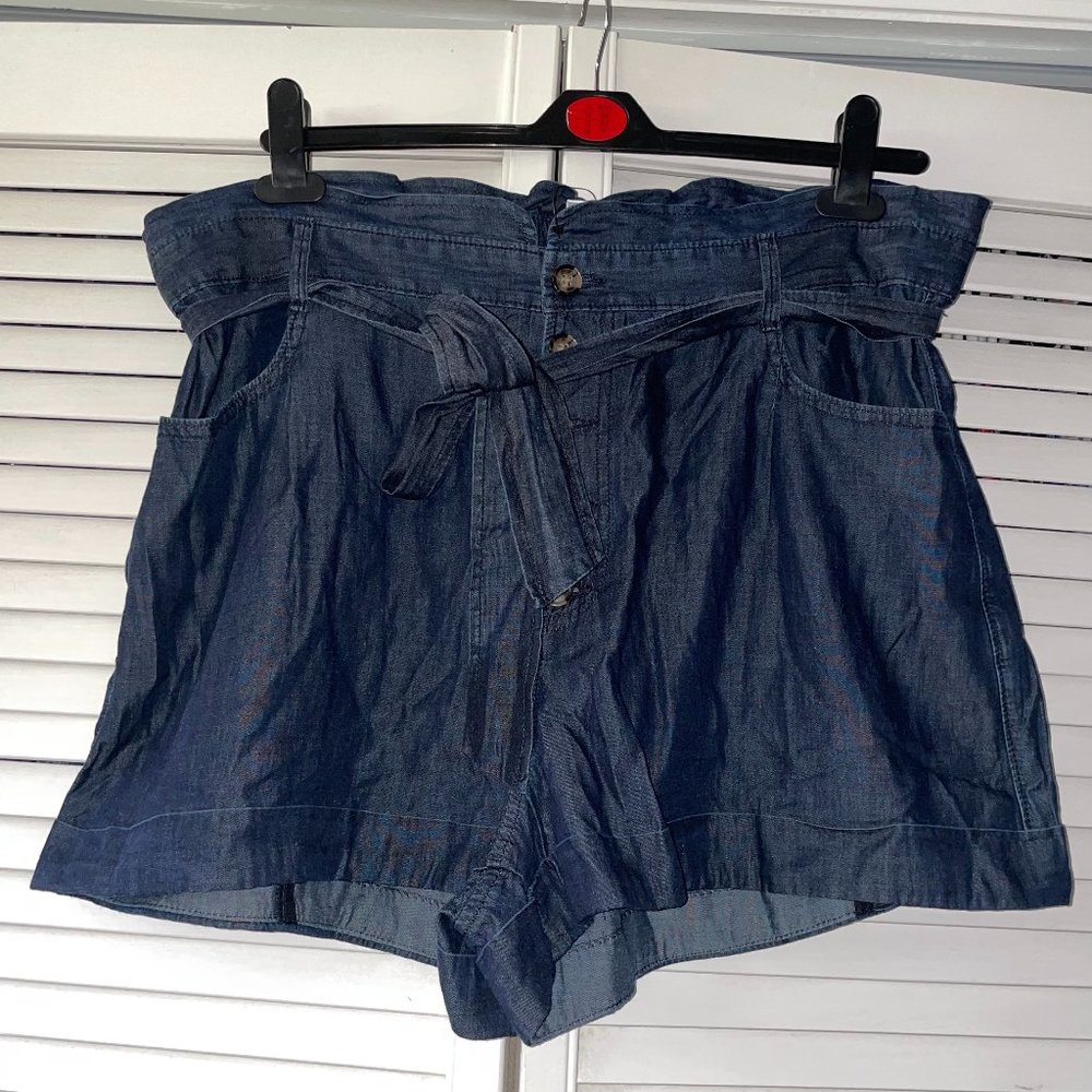 Express Shortie Extreme High Rise Paperbag Shorts
